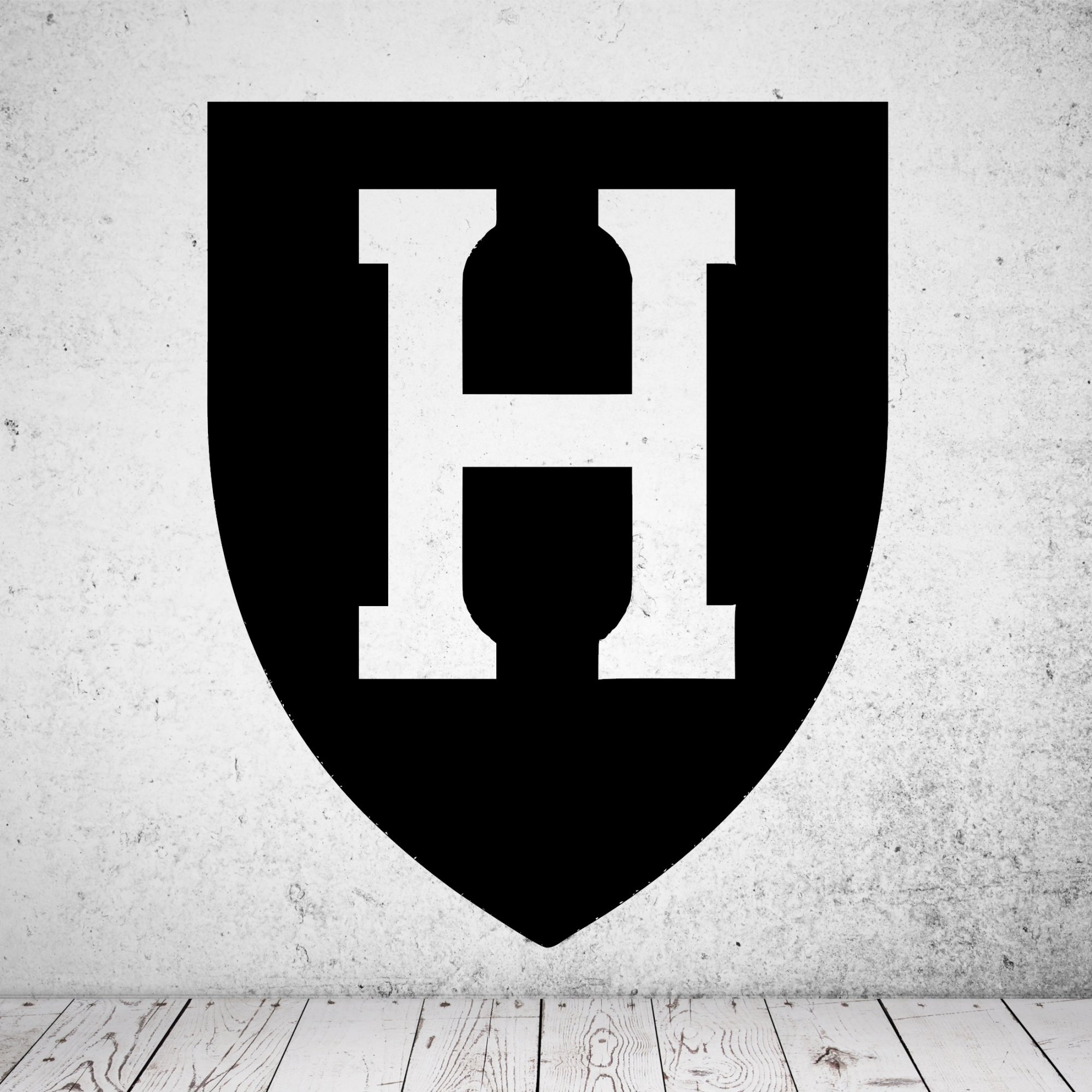 46159W Harvard Wandsticker